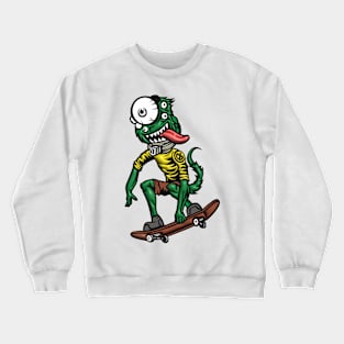 Green Monster Skateboard Crewneck Sweatshirt